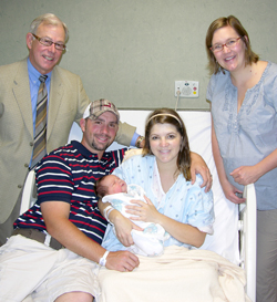 First born in new center